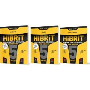 2025 5. Sınıf Matematik + Türkçe + Sosyal Hibrit - Konu Seti 3 Kitap