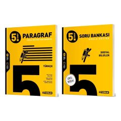 2025 5. Sınıf Paragraf - Sosyal Bilgiler Soru Bankası Seti 2 Kitap