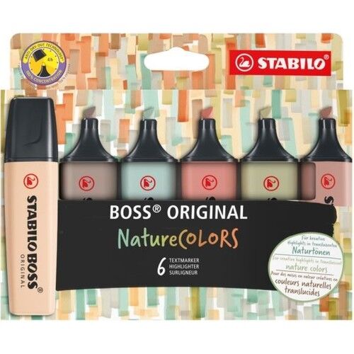 Stabilo Boss Nature Colors 6 Renk Işaretleme Kalemi 70/6-2-2