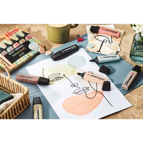 Stabilo Boss Nature Colors 4 Renk 70/4-2-3 Yeni Doğal Renkler Serisi