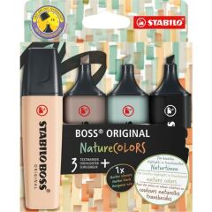 Stabilo Boss Nature Colors 4 Renk 70/4-2-5 Yeni Doğal Renkler Serisi