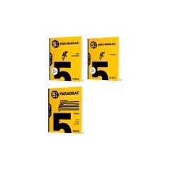 2025 5. Sınıf Fen Bilimleri + Türkçe + Paragraf Soru Seti 3 Kitap