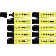Stabilo Boss Original Pastel Sarı Fosforlu Kalem 10'lu
