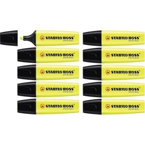 Stabilo Boss Original Pastel Sarı Fosforlu Kalem 10'lu