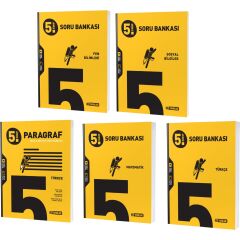 2023 5. Sınıf Matematik Türkçe Fen Sosyal Paragraf Soru Seti 5 Kitap