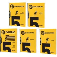 2023 5. Sınıf Matematik Türkçe Fen Sosyal Paragraf Soru Seti 5 Kitap