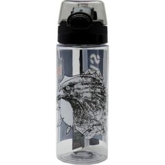 Beşiktaş Kartal Baskılı Plastik Matara 500 ml Siyah 24390