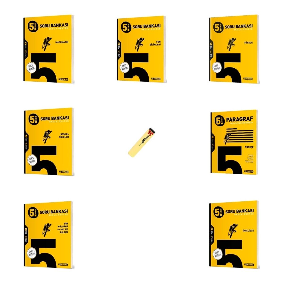 (Sınıf: 5) Tüm Dersler 7li Soru Bankası Seti (Fosforlu Kalem)