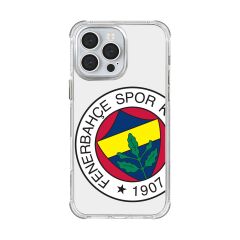 iPhone 16 Pro Max Uyumlu Fenerbahçe Büyük Logo Şeffaf Lisanslı Telefon Kılıfı