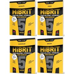 2025 5. Sınıf Matematik Türkçe Fen Ingilizce Hibrit - Konu Seti 4 Kitap