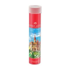 Faber Castell 12 Renk Kuru Boya Kalemi Tüpte