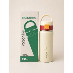 Vagonlife Vgn-1110 550 Ml Çelik Termos Ekru