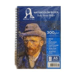 Mona Lisa Suluboya Bloğu Telli A5 20 Yp 300g