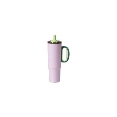 Vagonlife Çelik Pipetli/ Pipetsiz Çift Kullanım Kulplu Cup/termos VGN1114 1200ML - Pembe