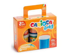 Carioca Bebek Parmak Boyası 6x80 Ml  Yıkanabilir