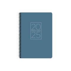 Keskin 2025-20*28 Spiralli Haftalık Ajanda-Mavi