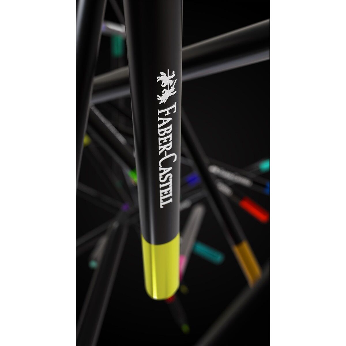 Faber-Castell Black Edition 100'lü Renkli Kalemler Metal Kutu, Kırılmaz, Çocuklar ve Yetişkinler İçin