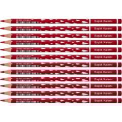 Faber-Castell Damla Desenli Kırmızı Renkli Kurşun Kalem 12'li