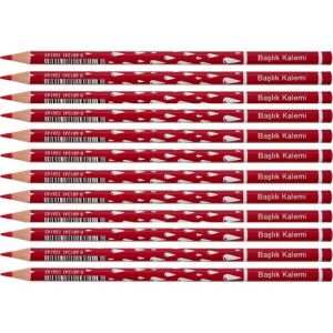 Faber-Castell Damla Desenli Kırmızı Renkli Kurşun Kalem 12'li