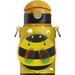 Vagonlife CS 8105 Özel Kutulu Kılıflı 470 ml Pipetli Çelik Termos Boyun Askılı