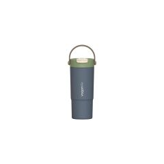 Vagonlife Çelik Pipetli/pipetsiz Kullanım Silikon El Askılı Matara/termos VGN1102 660ML - Lacivert