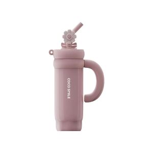 Vagonlife Cocosmile 950ML Çelik Termos 950 ml Vakumlu Paslanmaz Çelik Termos CS-8826 Pembe