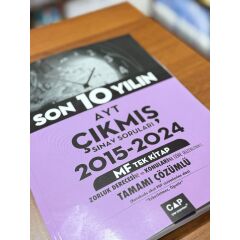 Çap Yayınları AYT MF Tek Kitap Son 10 Yılın Çıkmış Soruları