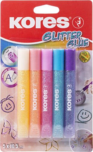 Gliter Glue Pastel 5 Renk
