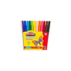 Play-Doh Keçeli Kalem 12 Renk 2Mm Pvc Ke-005