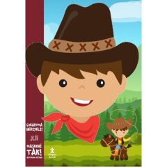 Doğançocuk/maskeni Tak Kovboy Boyama Kitabı
