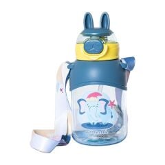 Vagonlife Pipetli Su Matarası 650 ml Mavi