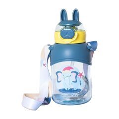 Vagonlife Pipetli Su Matarası 650 ml Mavi