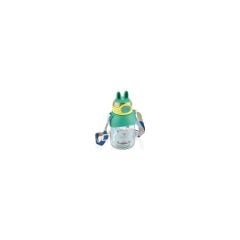 Vagonlife VGN2108 Boyun Askılı Pipetli Kilitli Kapak Su Matarası Green 650 Ml.