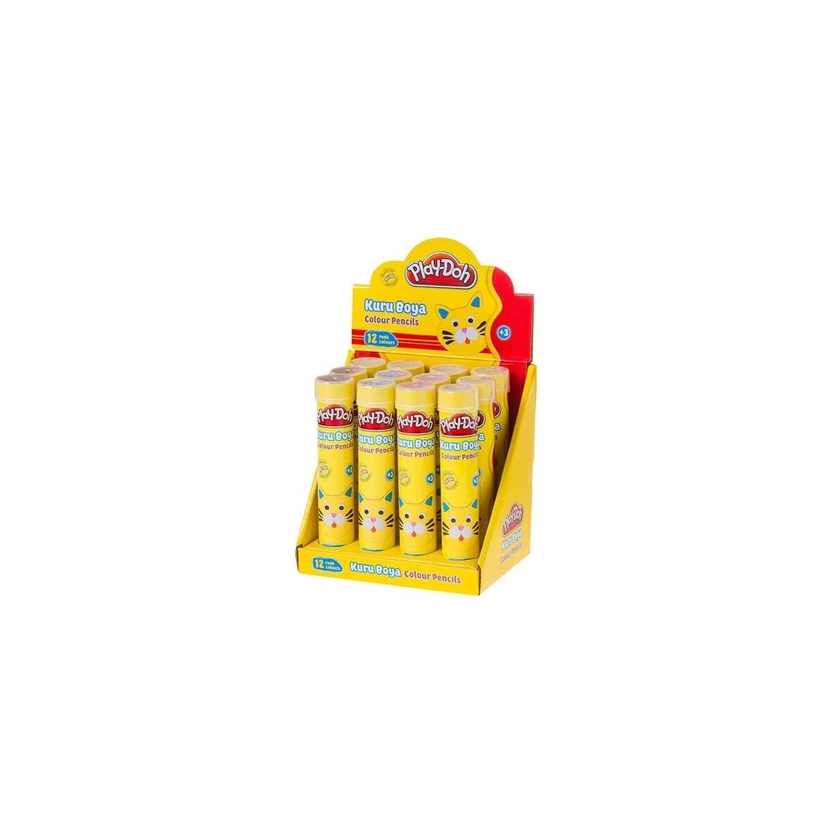 Play Doh 12 Renk Tüpte Kalem Boya