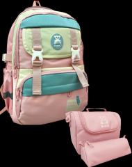 A. Collection Level 3 Lü İlkokul Çantası Fos. Pembe