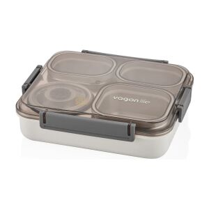 AGONLİFE1200ML 4 BÖLMELİ  PASLANMAZ ÇELİK  LUNCH Box