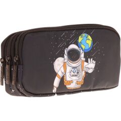 Kaukko Kıds 3 Bölmeli Kalem Çantası(toys Astronautl8253