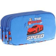 Kaukko Kıds 3 Bölmeli Kalem Çantası (rubber Speed)l8268