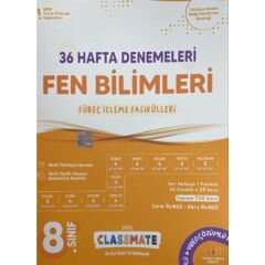 8. Sınıf Fen Bilimleri Classmate 36 Hafta Denemeleri / Okyanus Yayınları / 9786259545004