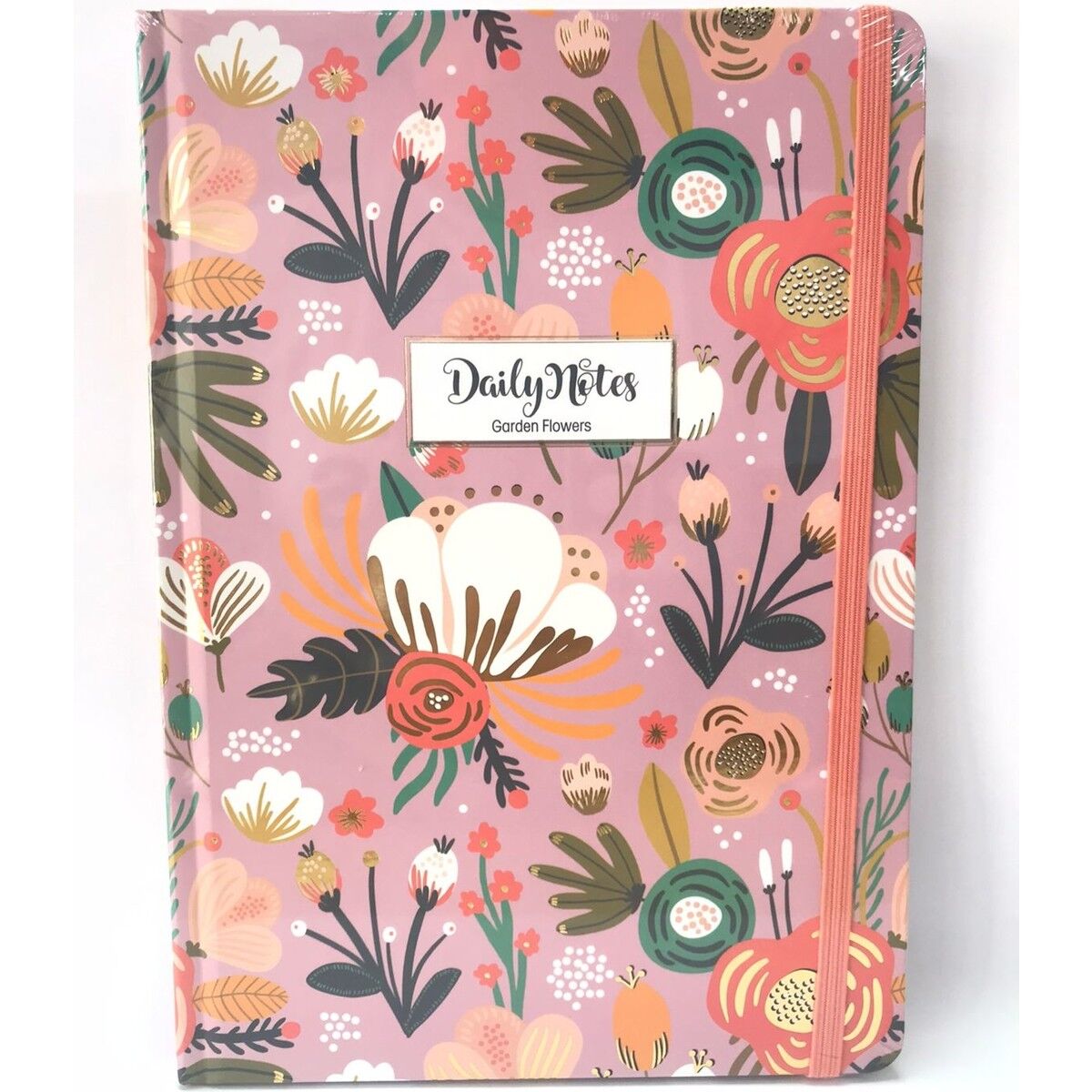 Keskin Color A5 Garden Flowers Çizgili Sert Kapak Defter Lila