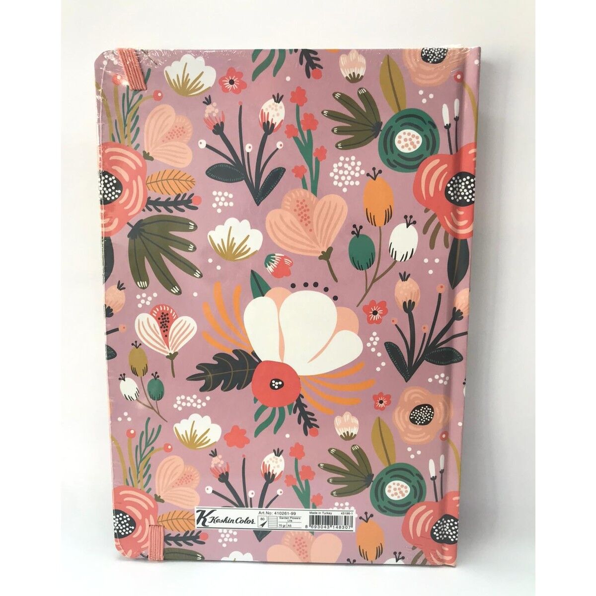 Keskin Color A5 Garden Flowers Çizgili Sert Kapak Defter Lila