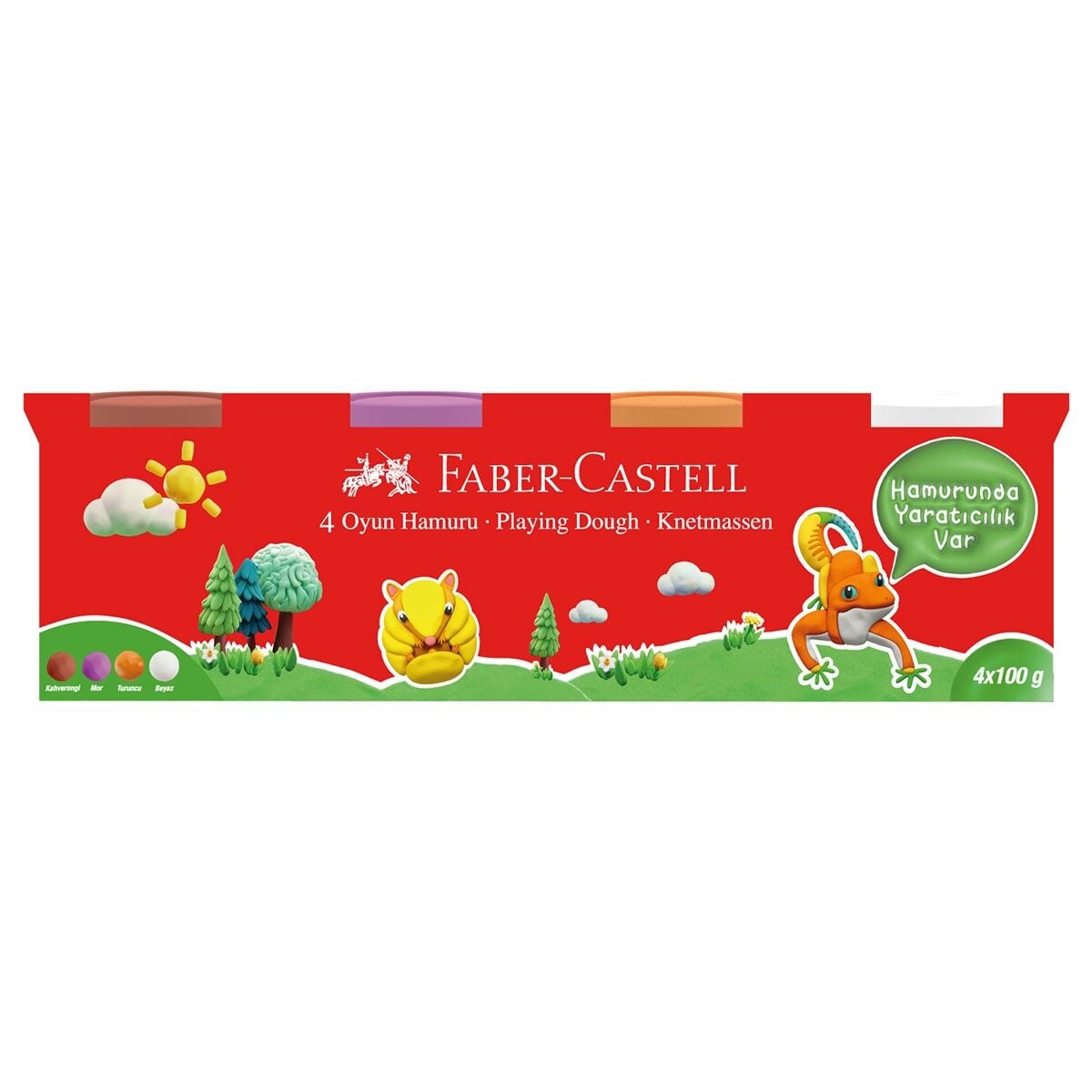 Faber-Castell Oyun Hamuru 4 Renk,4x100
