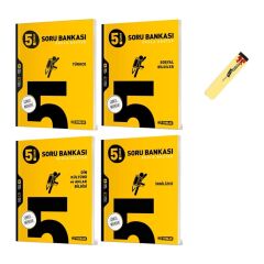 (Sınıf: 5) Türkçe Sosyal Din ve İngilizce Soru Bankası 4'lü Set (Fosforlu Kalem)