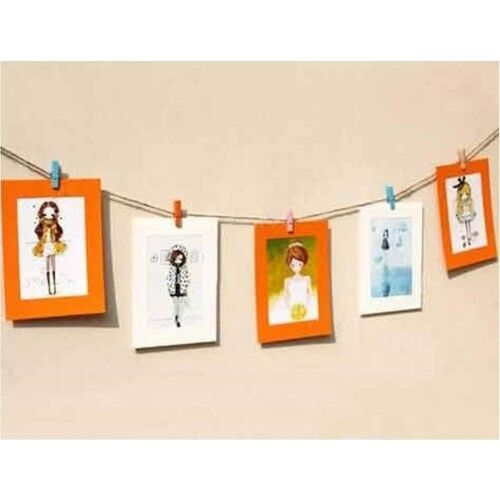 Brons Ahşap Mandal Renkli Mini