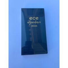Ece Ticari Ajanda Asya Günlük Çizgili 17x33 2026
