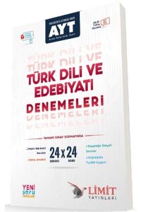 Limit Yayınları AYT Türk Dili ve Edebiyatı 24X24 Denemeleri