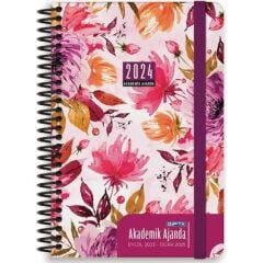 Gıpta 460-Shk 17 x 24 Sp. Sert Kapak Haftalık Akademik Ajanda Pembe