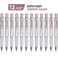 Versatil Kalem Deep 0.7 mm Met Roze Ay-Yıldız 12'li Paket