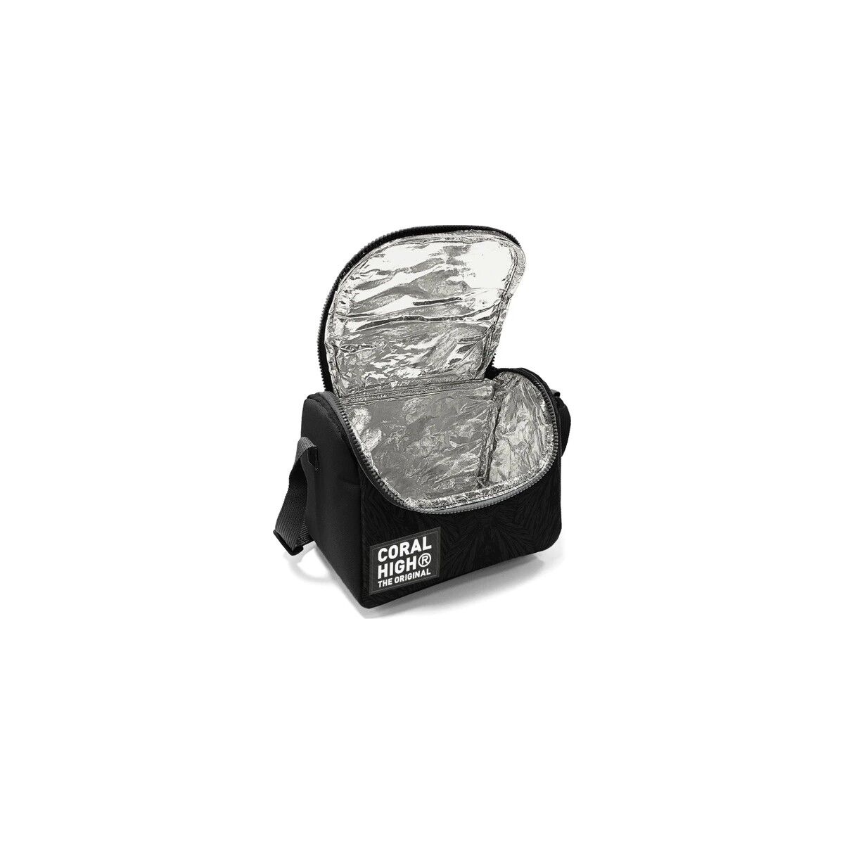 Coral High Siyah Futbol Desenli Sırt Çantası 23698+Thermo Beslenme Çantası 22798