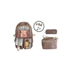 Relaxion 3’lü Set Anahtarlıklı Ilkokul Sırt Çantası 1395